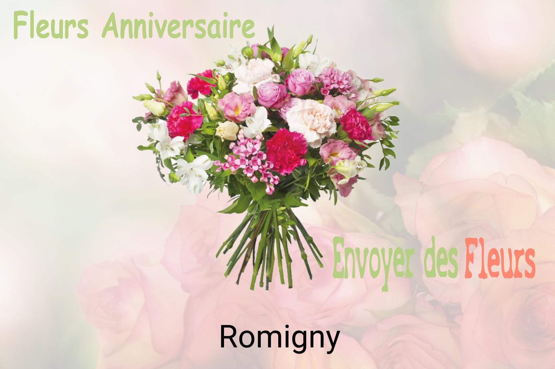 Bouquet de fleurs d’anniversaire livré à Romigny